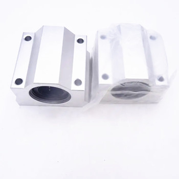 Linear bearing slide block feature and install